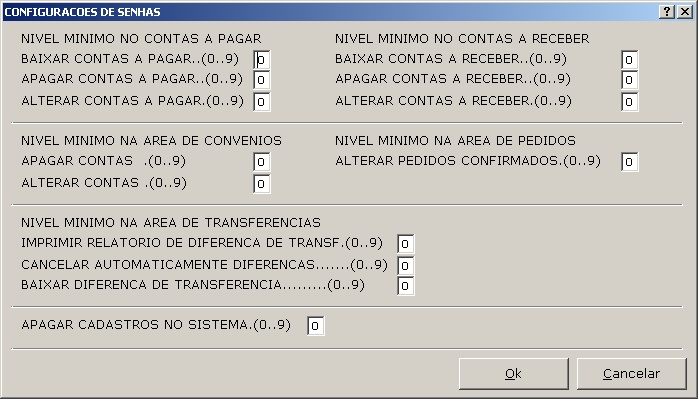 Configuracoes - Configuracoes Senhas