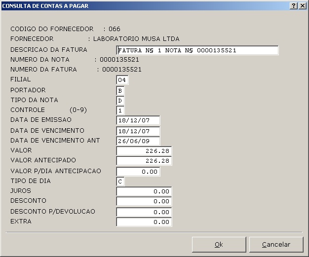 Sistemas Financeiro - Consulta de Contas 10