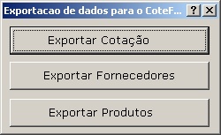 Integracoes - Exportacao Cote facil
